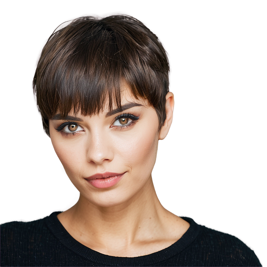 Pixie Cut With Bangs Png Nkj91