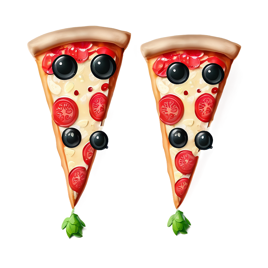 Pizza Cartoon Character Set Png Cot72