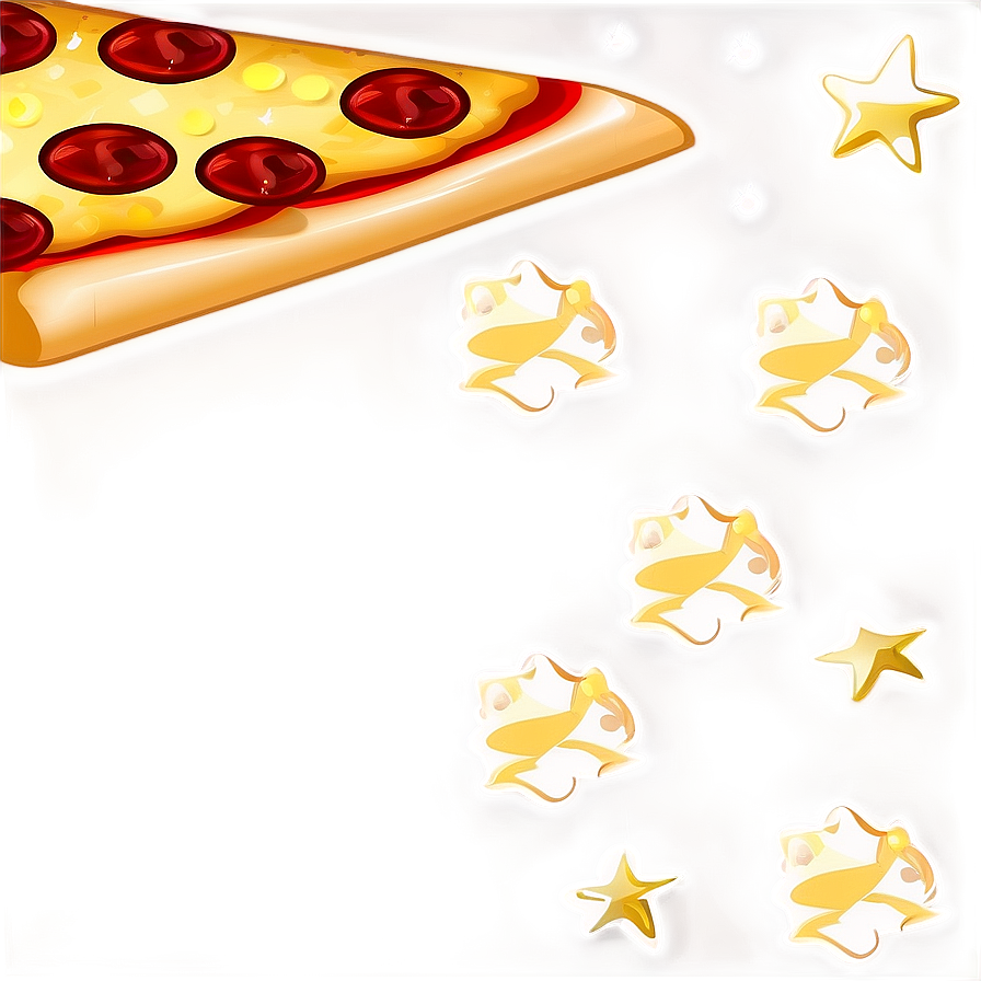 Pizza Cartoon Under The Stars Png Dqn