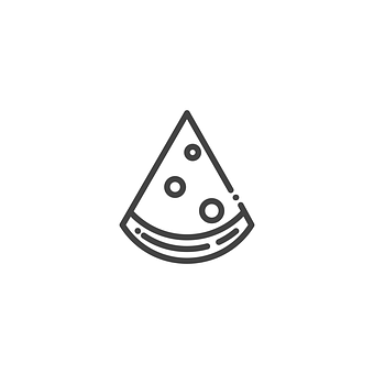 Pizza Slice Icon Graphic