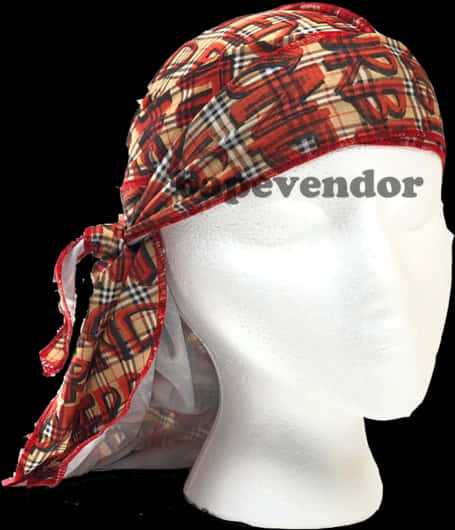 Plaid Pattern Duragon Mannequin Head