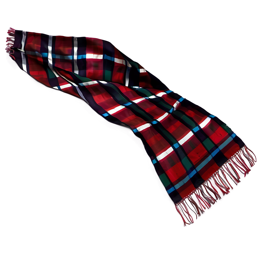 Plaid Red Scarf Png 57