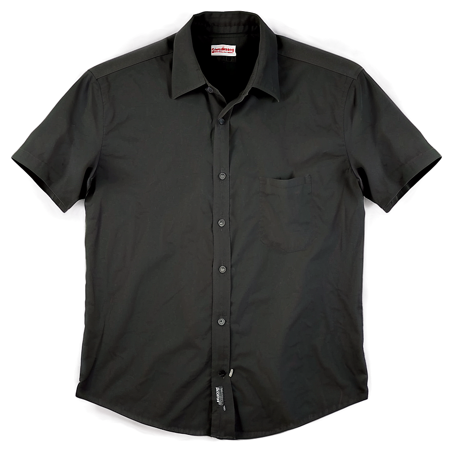 Plain Black Shirt Png 34