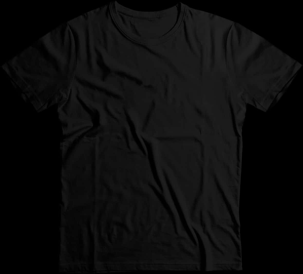 Plain Black T Shirt Mockup