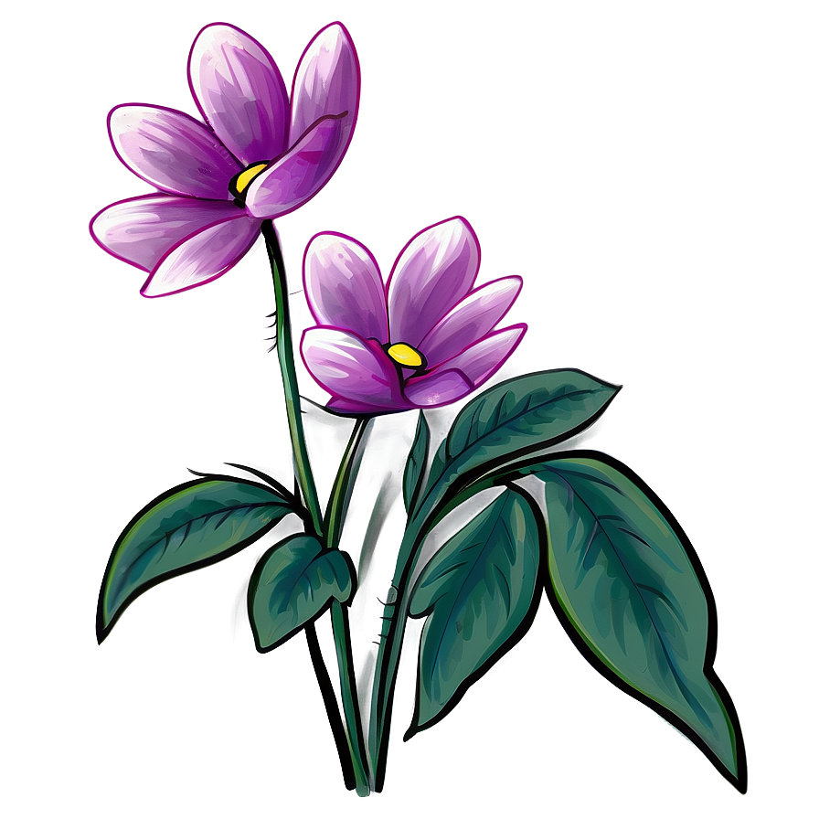 Plain Flower Drawing Png Ikt