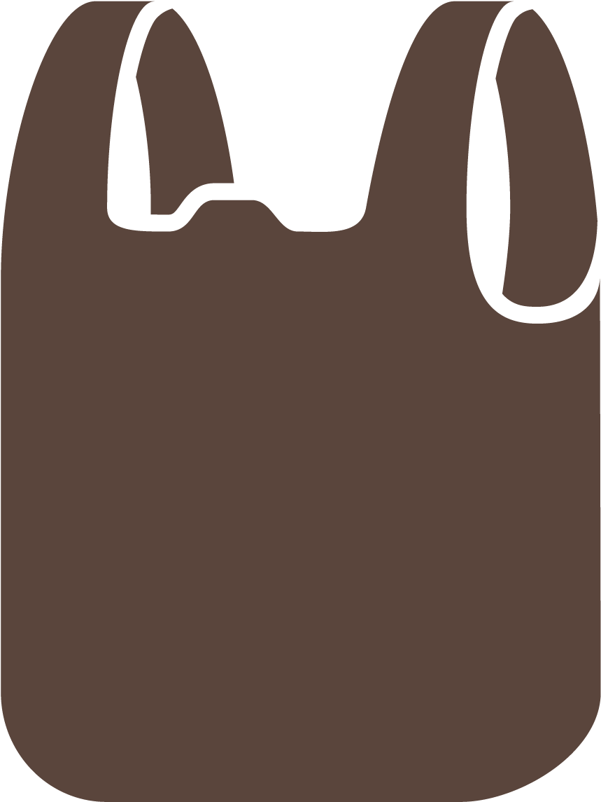 Plastic Bag Icon Silhouette