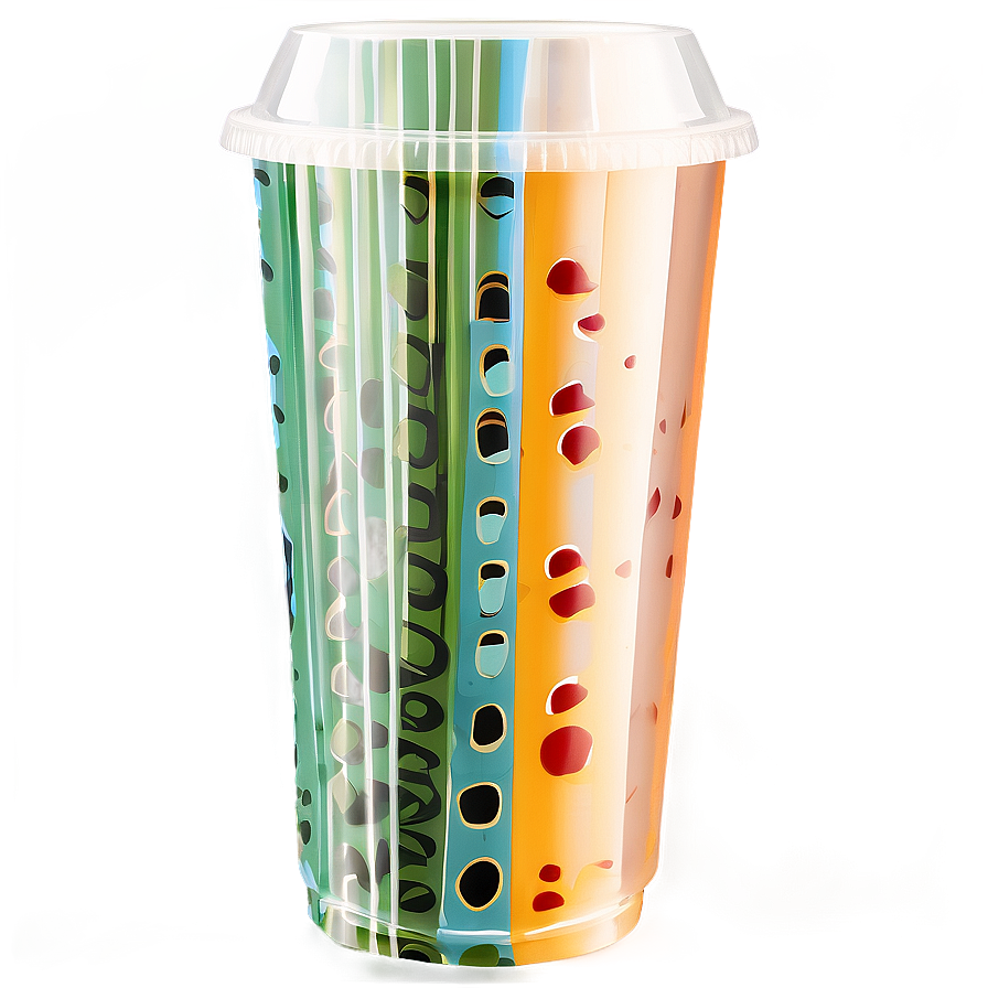 Plastic Cup For Bubble Tea Png 36