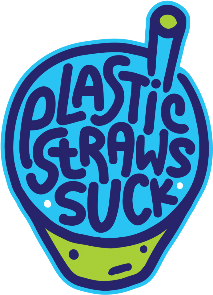 Plastic Straws Suck Environmental Message