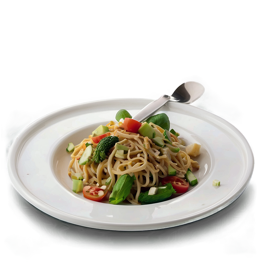 Plate Of Food With Cutlery Png Xmo66