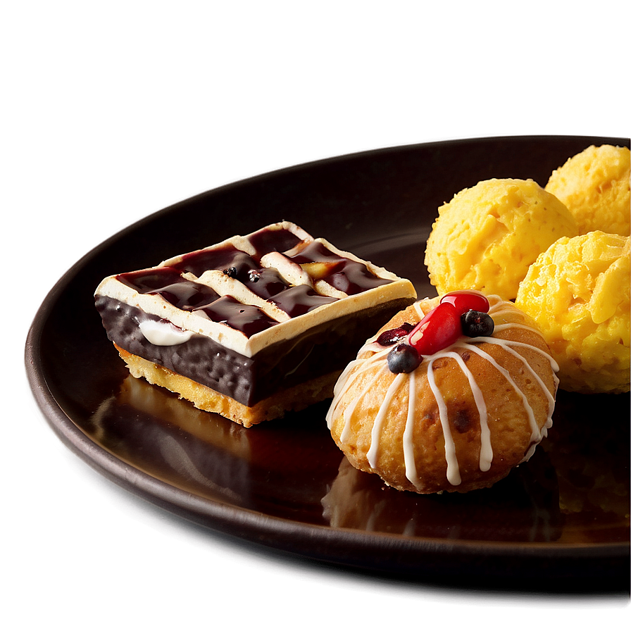 Plate Of Food With Dessert Png 06262024