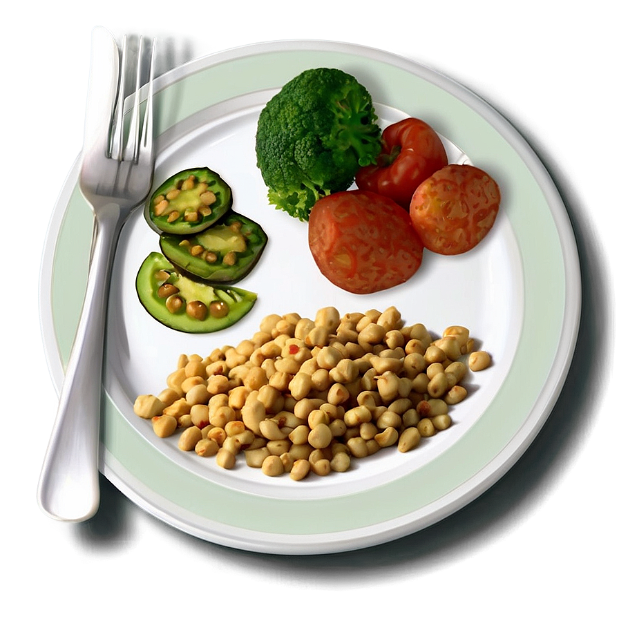 Plate Of Vegan Food Png 06262024