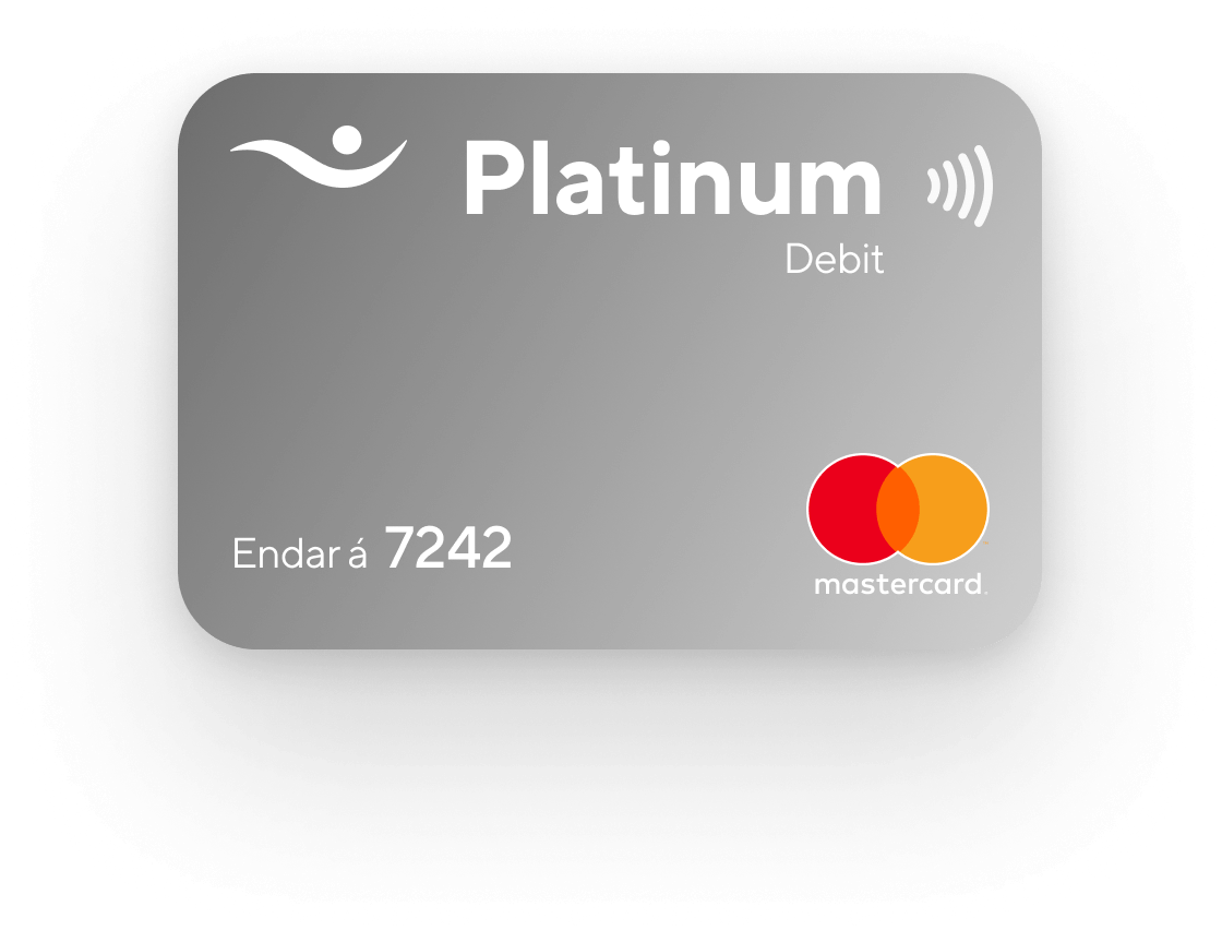 Platinum Debit Card Mockup