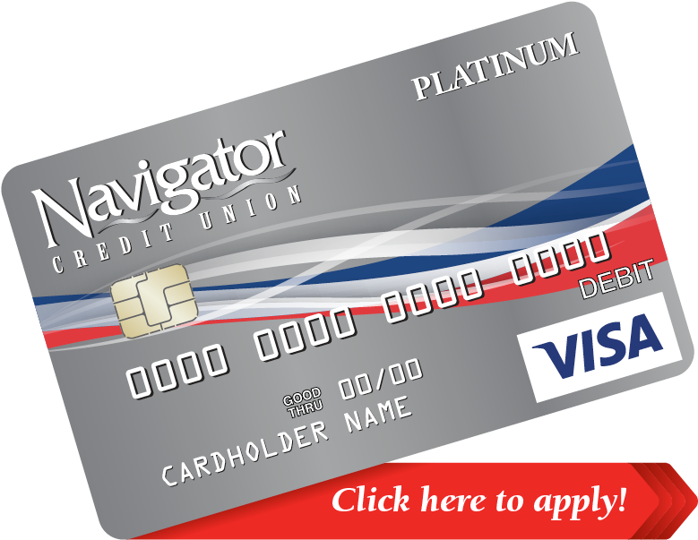 Platinum Visa Debit Card Mockup