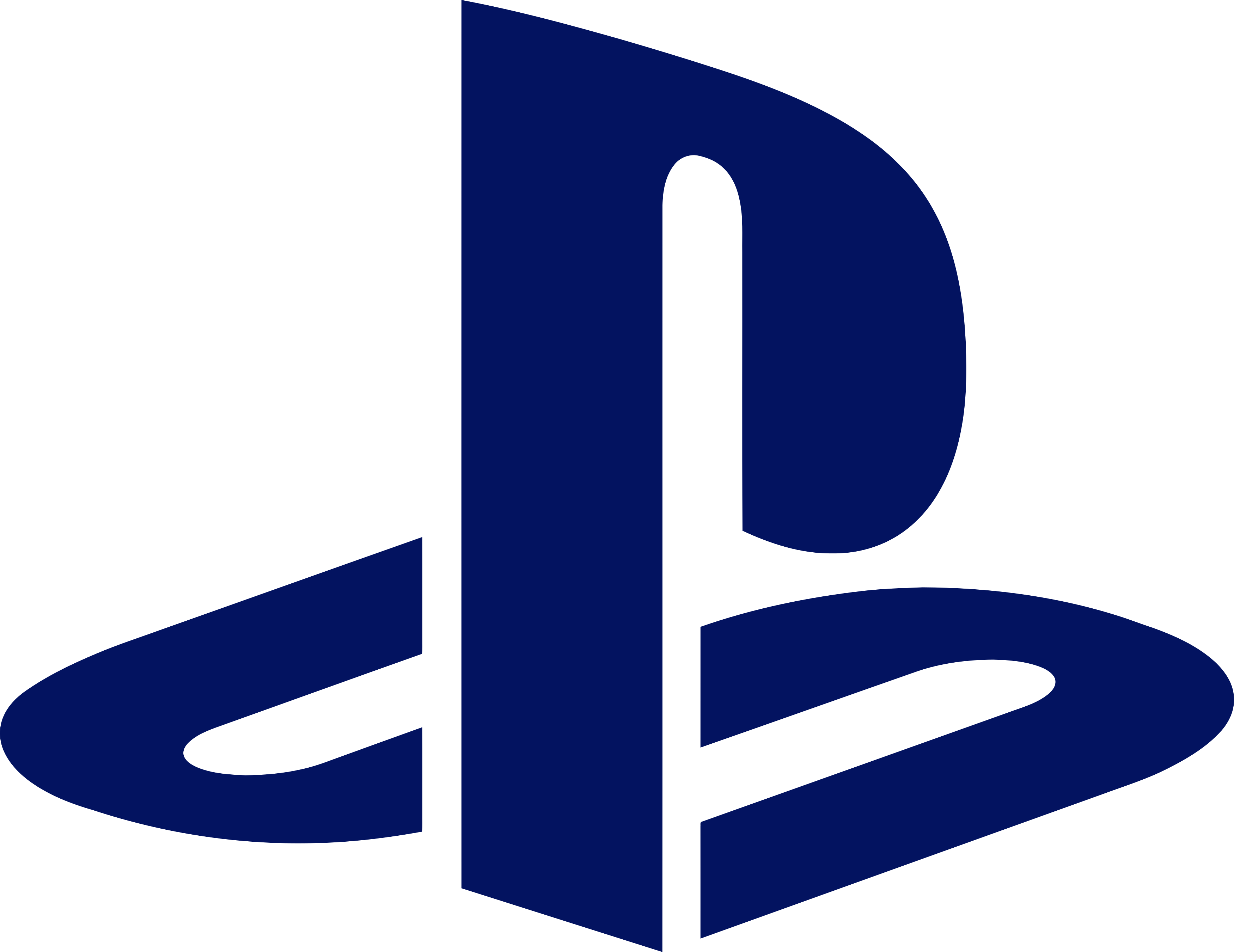 Play Station Icon Blue Background