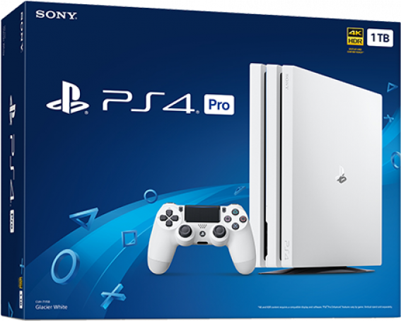 Play Station4 Pro White Edition Box