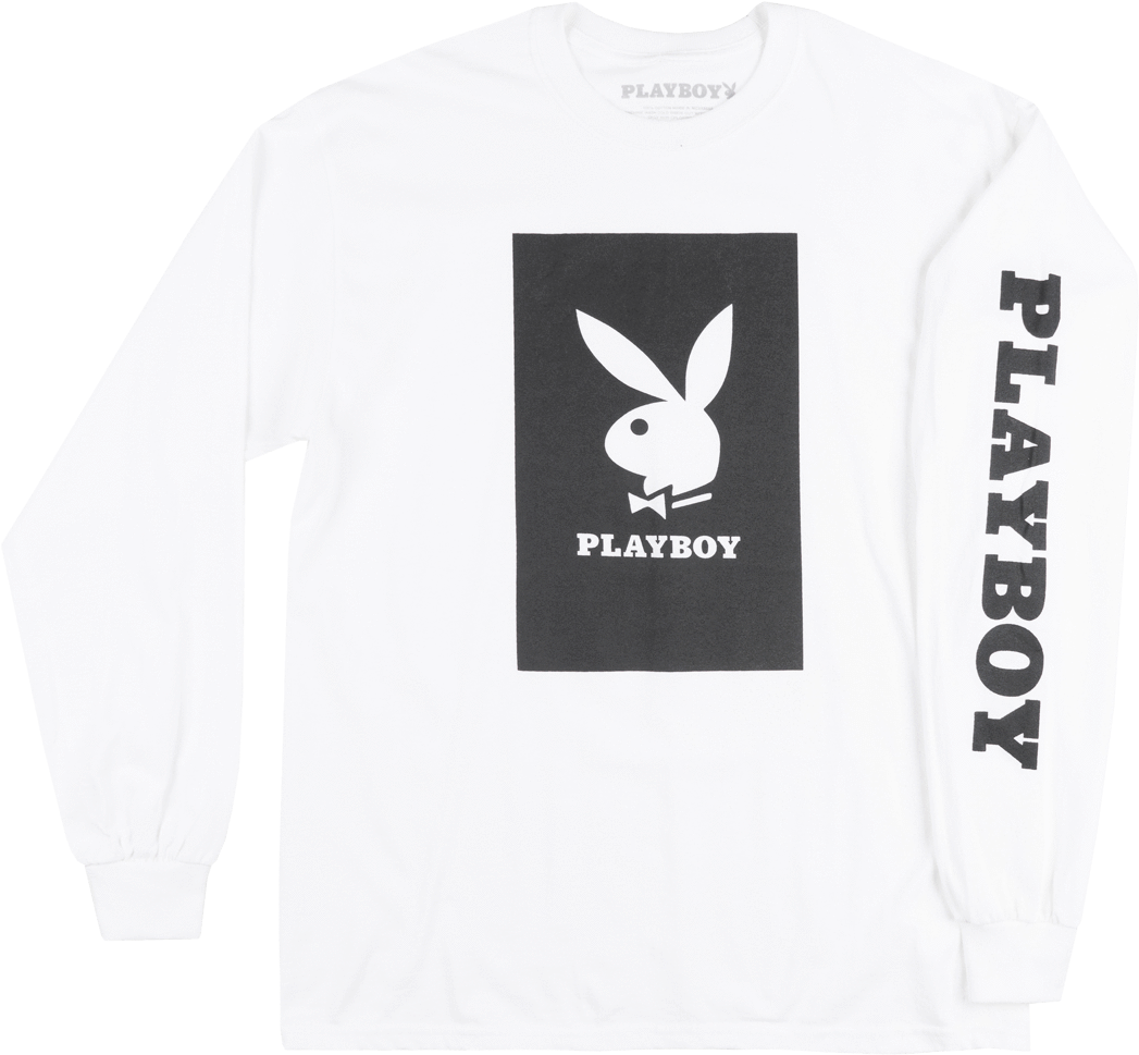 Playboy Logo White Sweatshirt