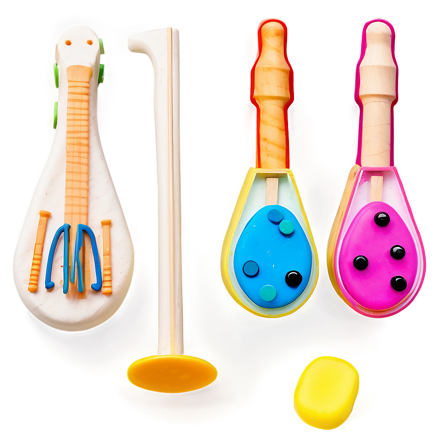 Playdough Musical Instruments Set Png Dme