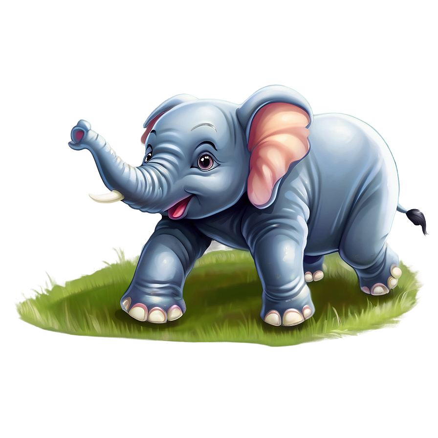 Playful Baby Elephant Art Png 71