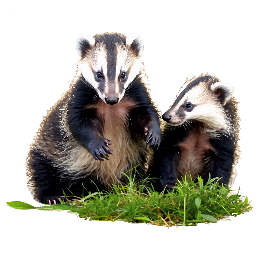 Playful Badger Cubs Png 72