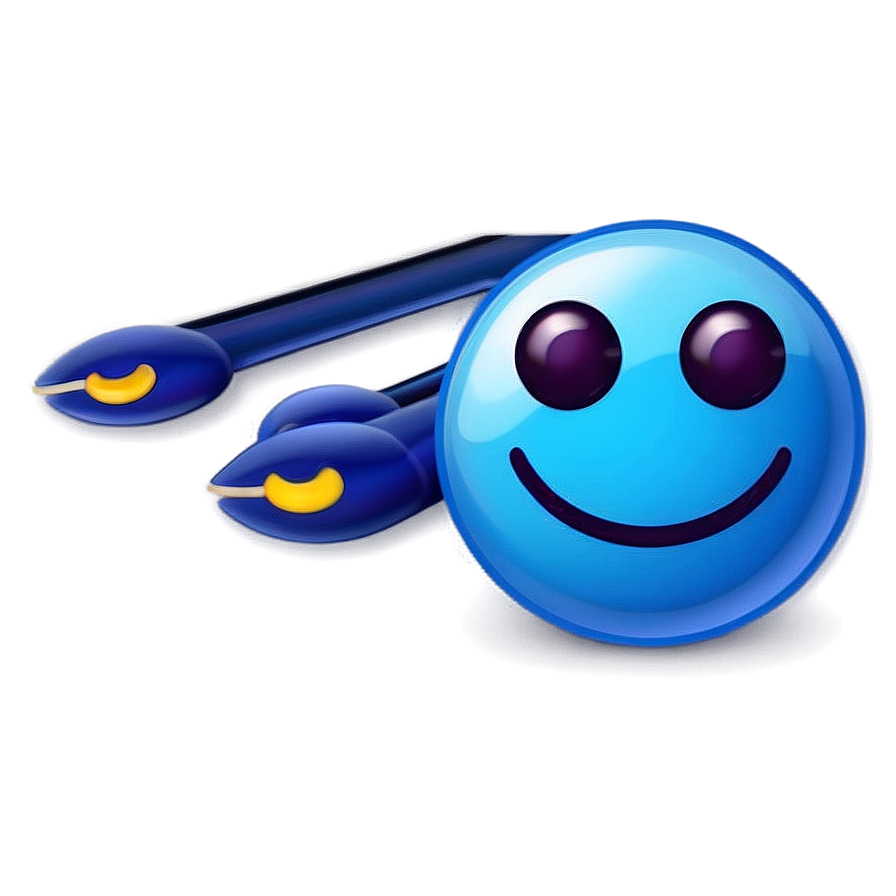 Playful Blue Emoji Icons Png 06282024