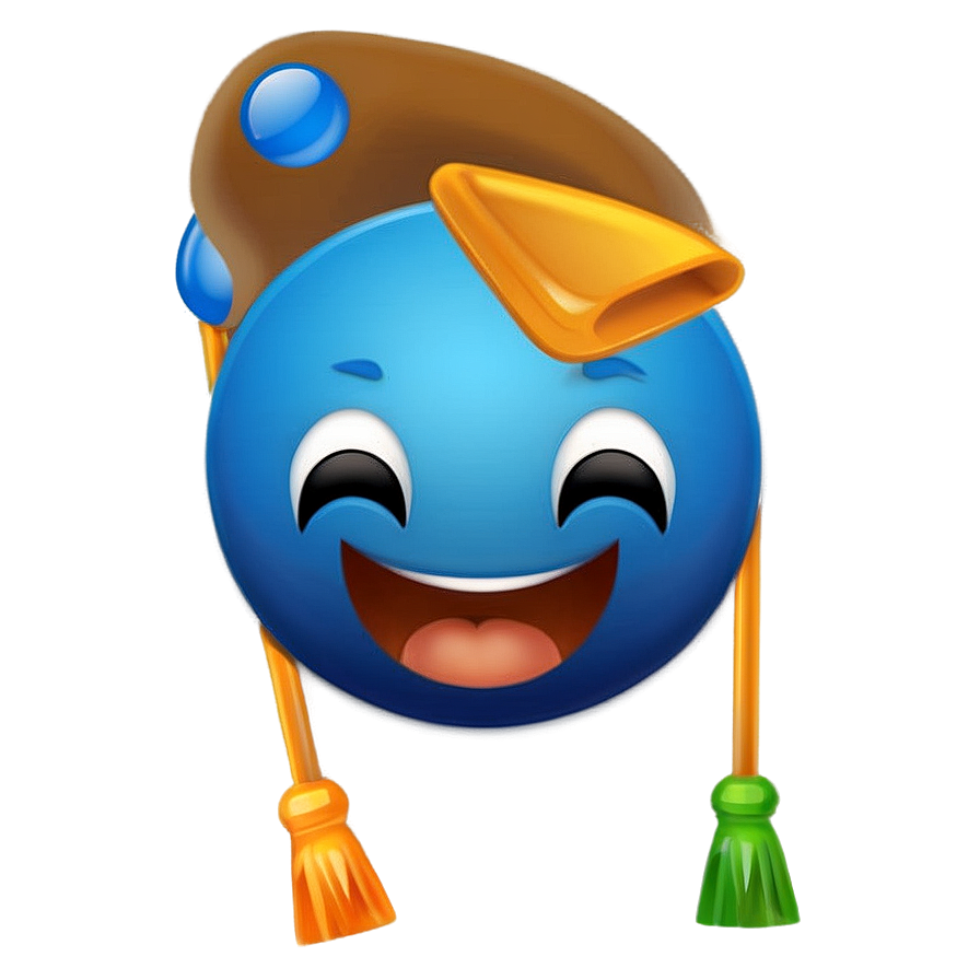 Playful Blue Emoji Icons Png Kod