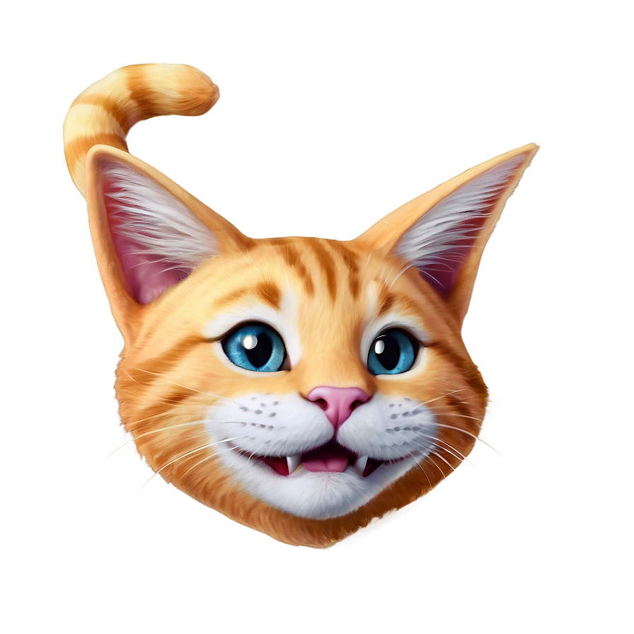 Playful Cat Ear Emoji Png Sva