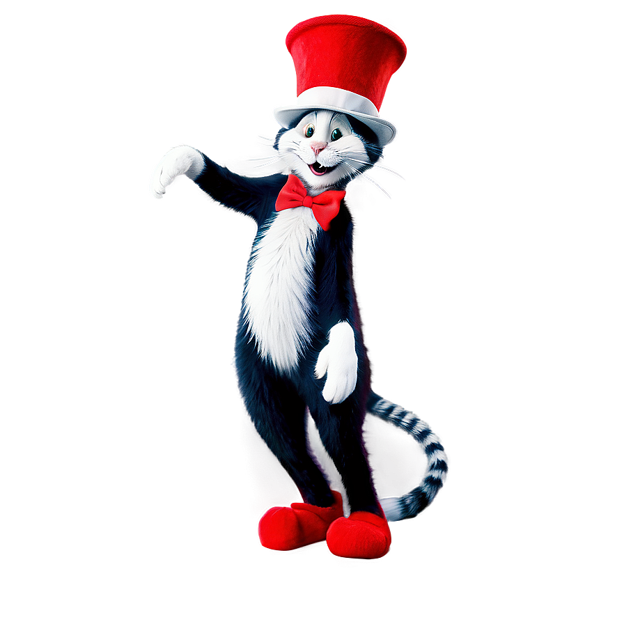 Playful Cat In The Hat Png Qqo