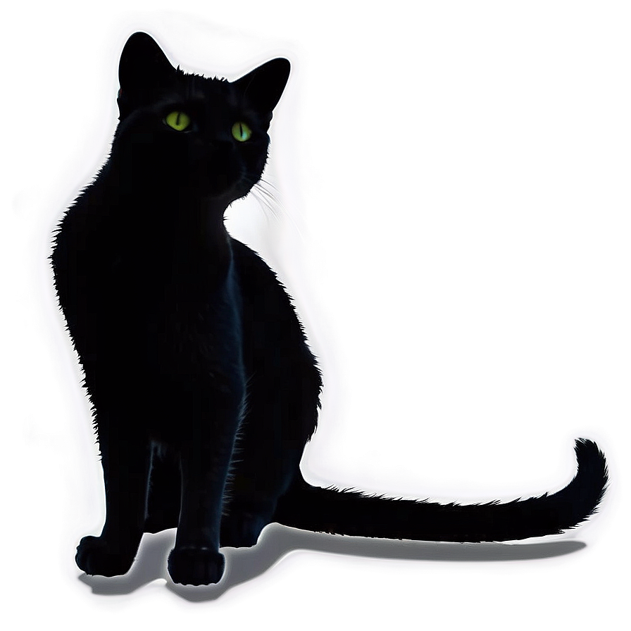 Playful Cat Silhouette Png Pxe