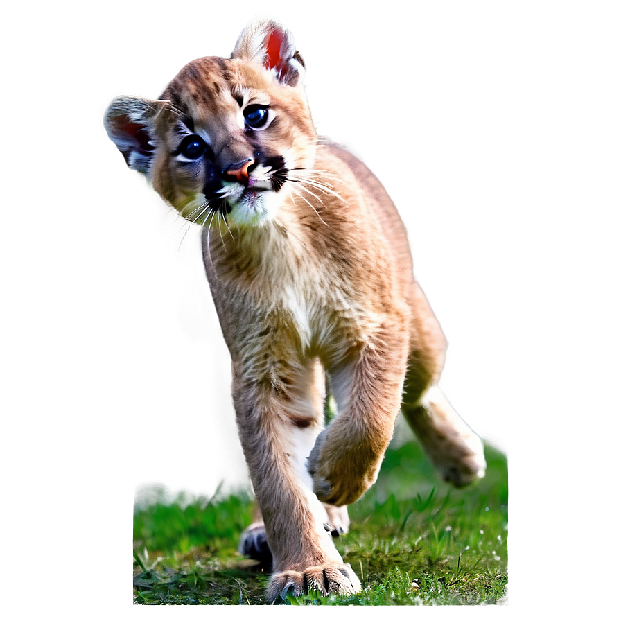 Playful Cougar Cub Png 06202024