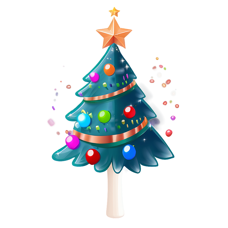 Playful Cute Christmas Tree Png 06252024