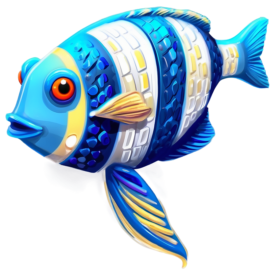 Playful Cute Fish Art Png 06292024