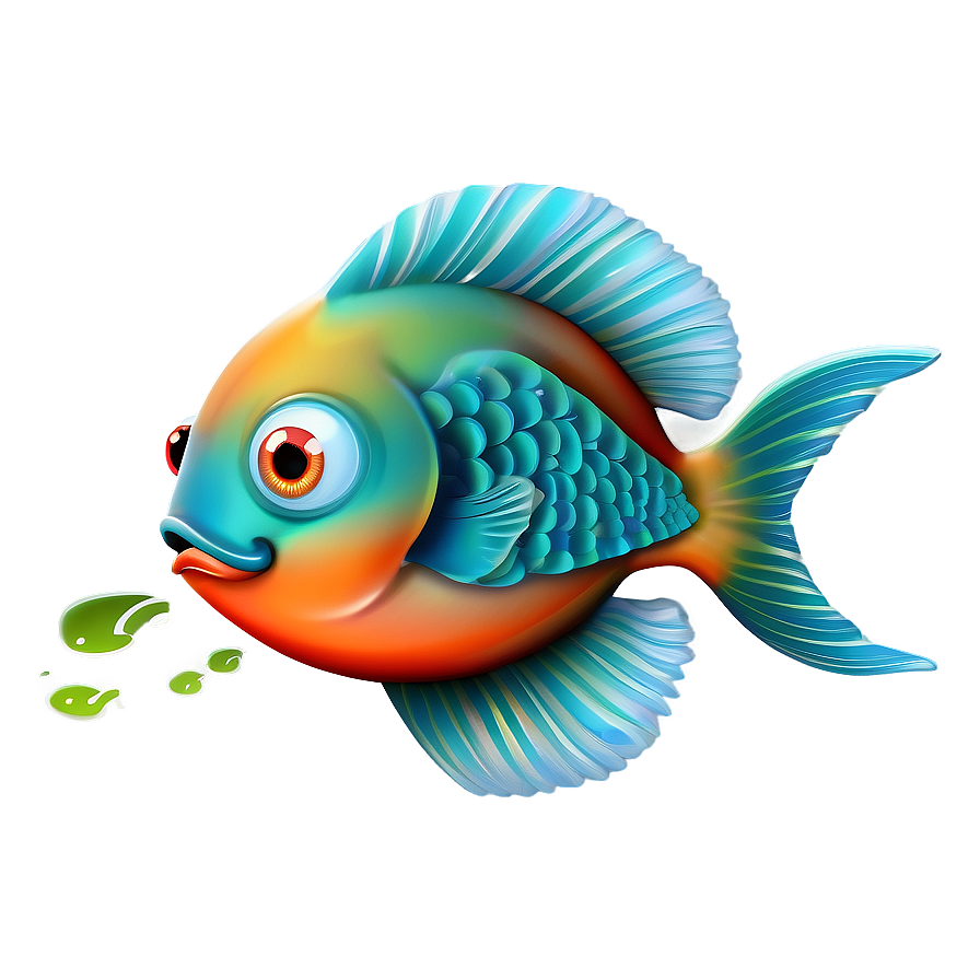 Playful Cute Fish Art Png Llp61