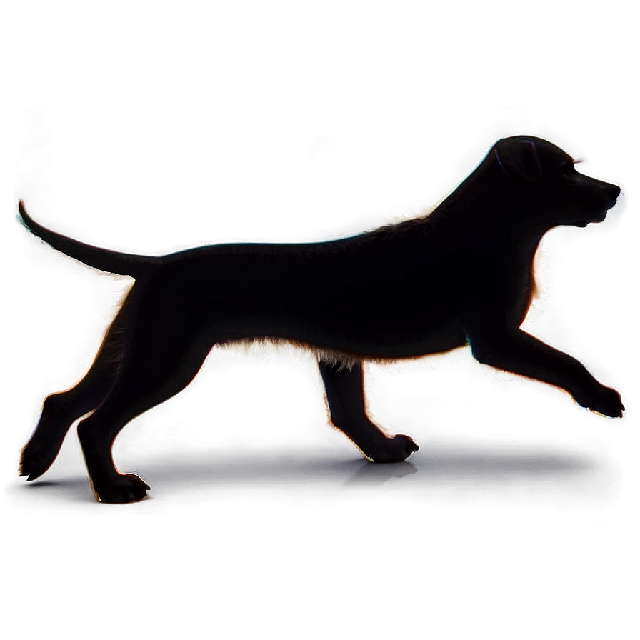 Playful Dog Silhouette Png 91