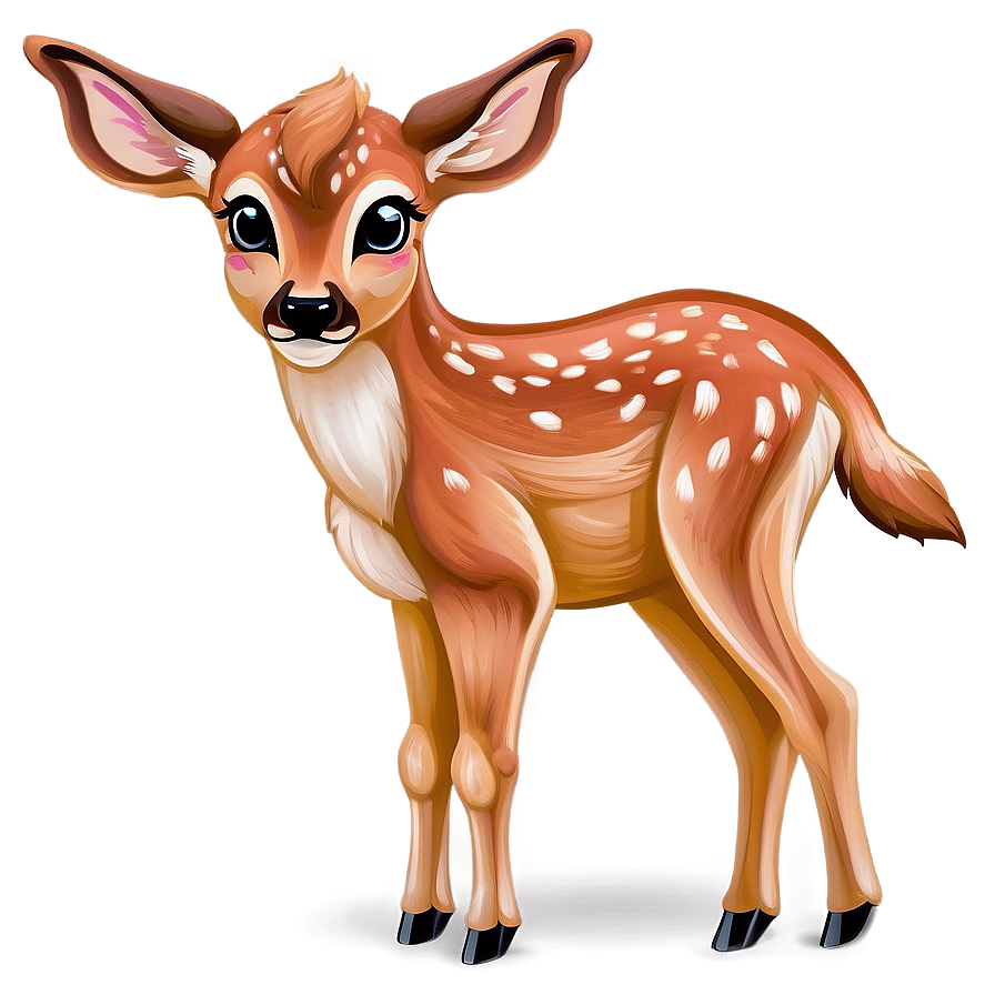 Playful Fawn Cartoon Png 64