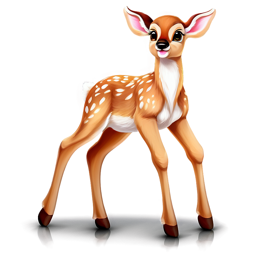 Playful Fawn Cartoon Png Pfi75