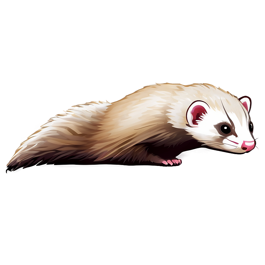 Playful Ferret Png 06242024