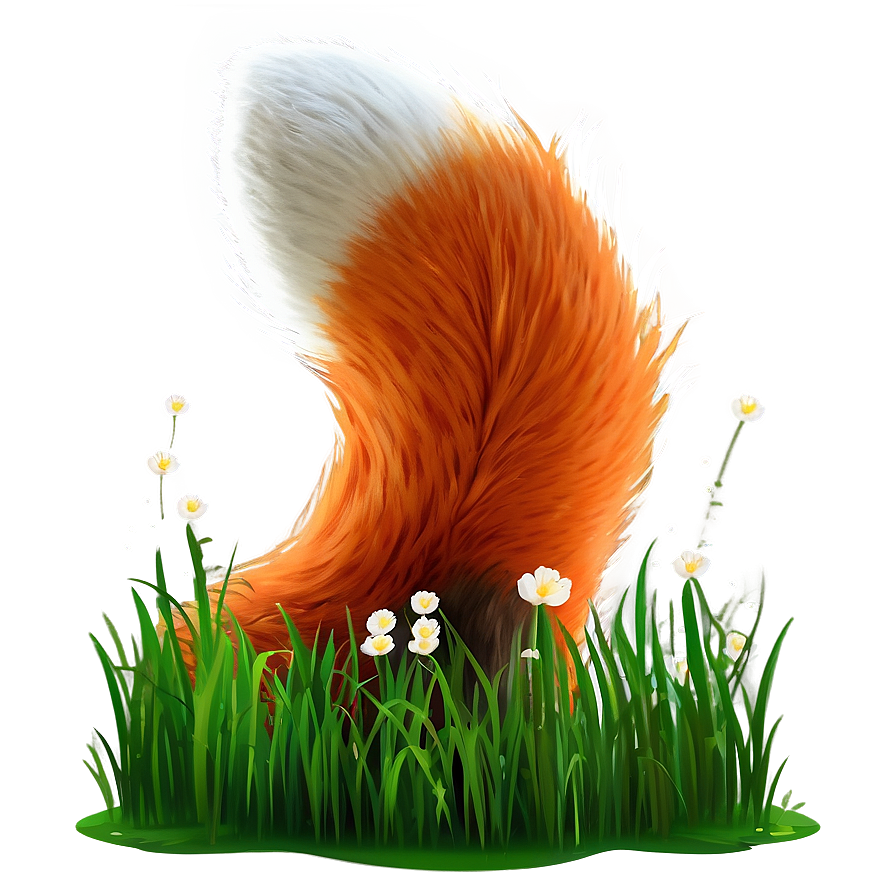 Playful Fox Tail Cartoon Png 06282024