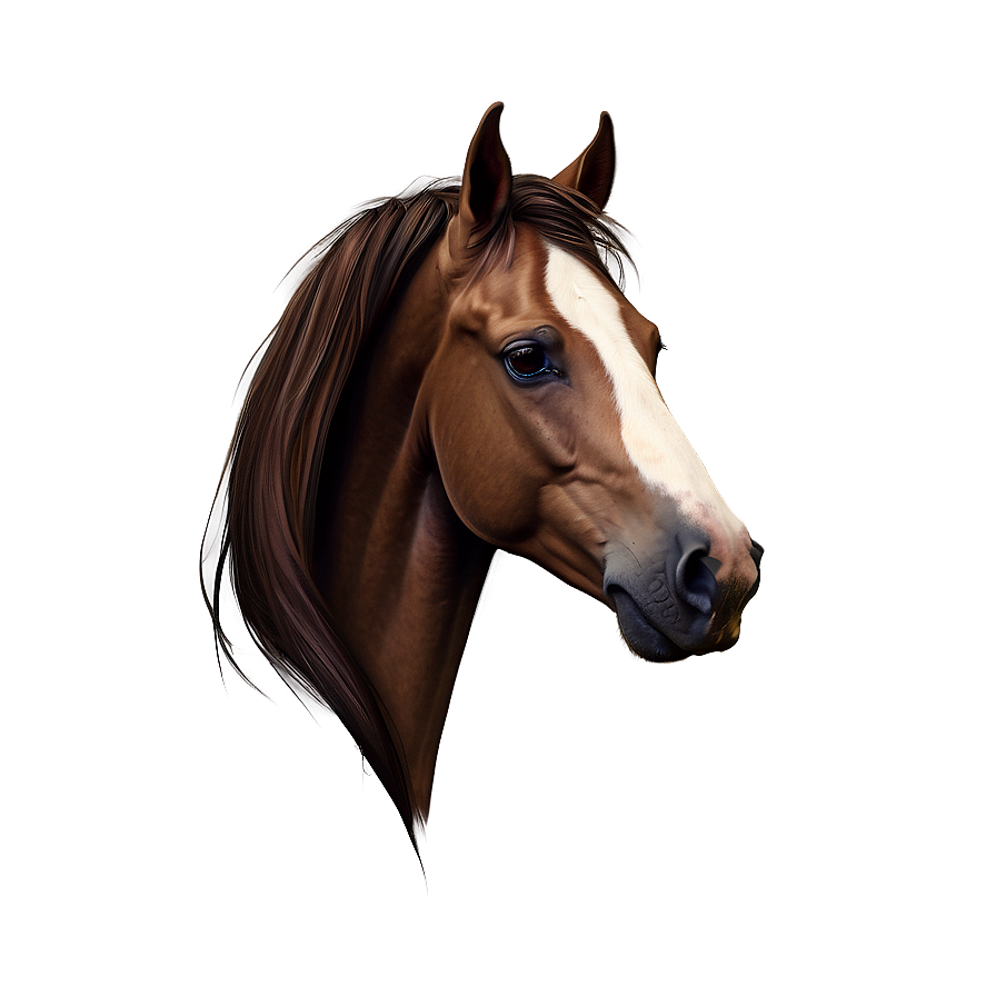 Playful Horse Head Doodle Png Yvq68