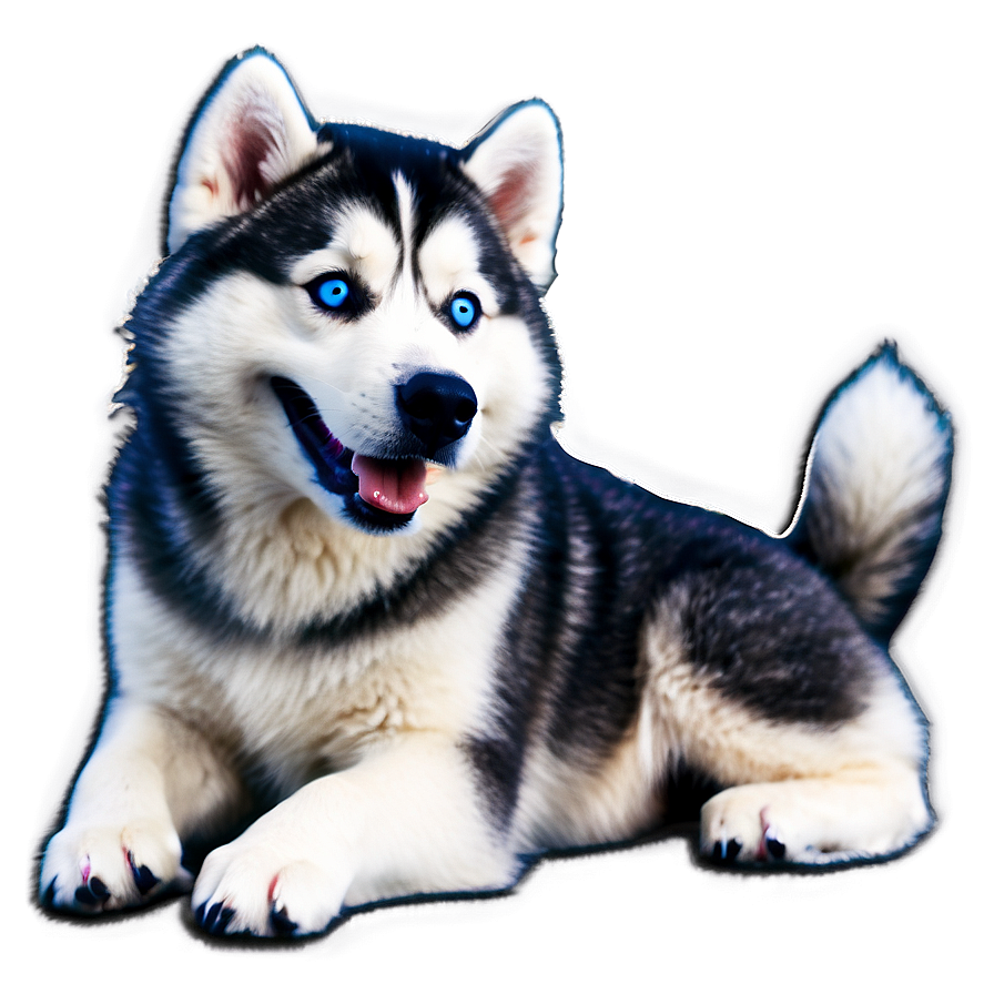 Playful Husky In Snow Png 53