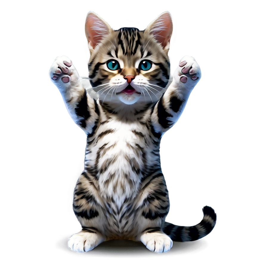 Playful Kitty Graphic Png C