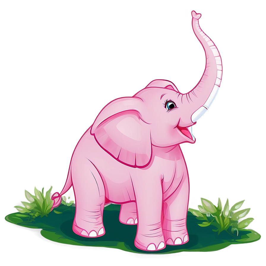 Playful Pink Elephant Png 06292024