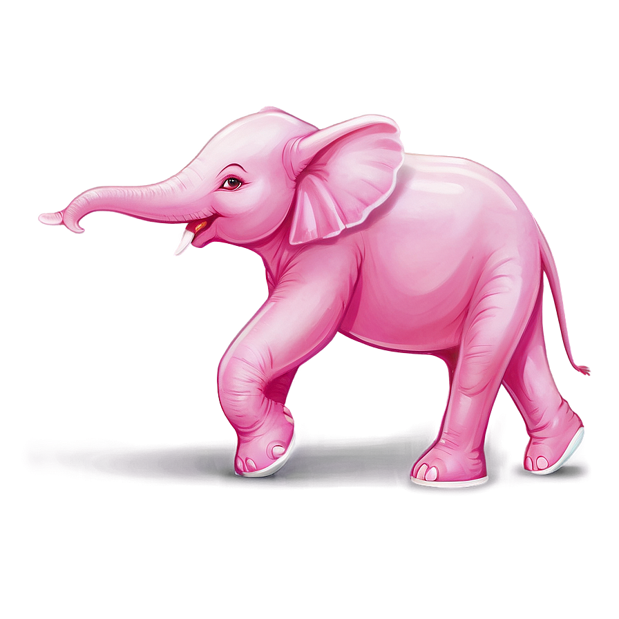 Playful Pink Elephant Png Aic13