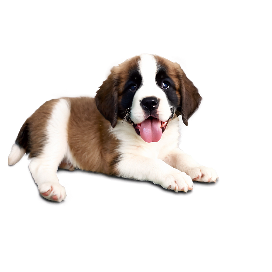 Playful Saint Bernard Puppies Png 06252024