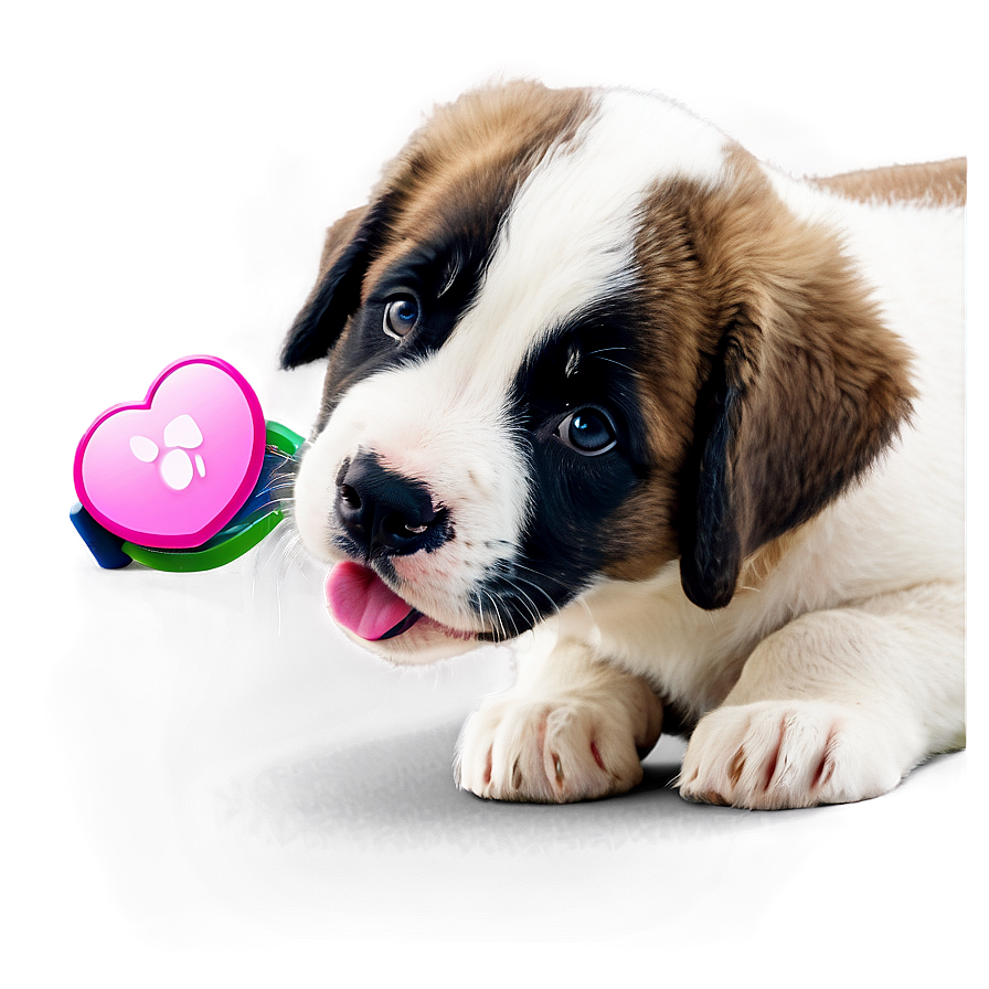 Playful Saint Bernard Puppies Png 06252024