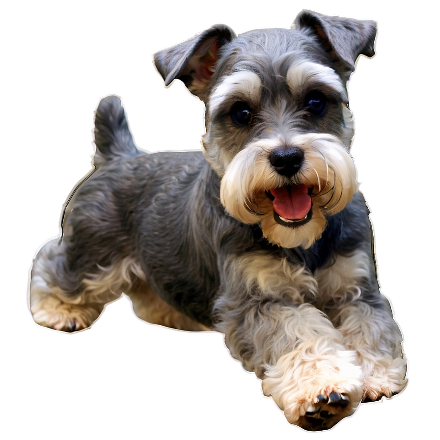 Playful Schnauzer Png Ftu99