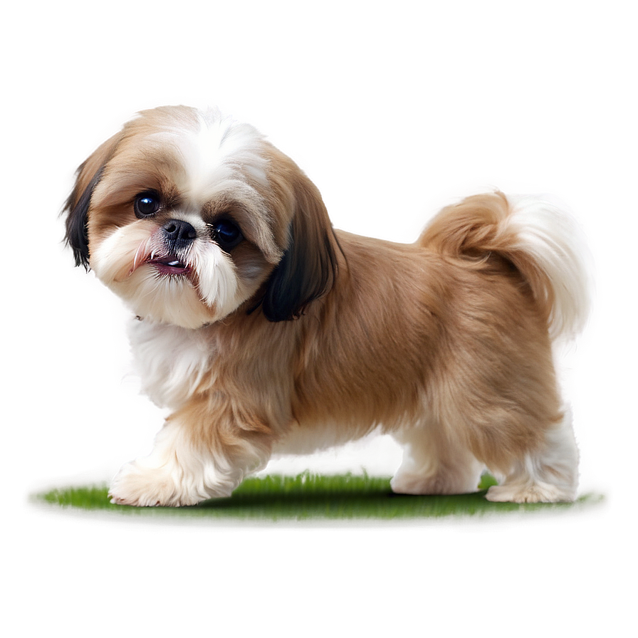 Playful Shih Tzu In Yard Png Ajb4