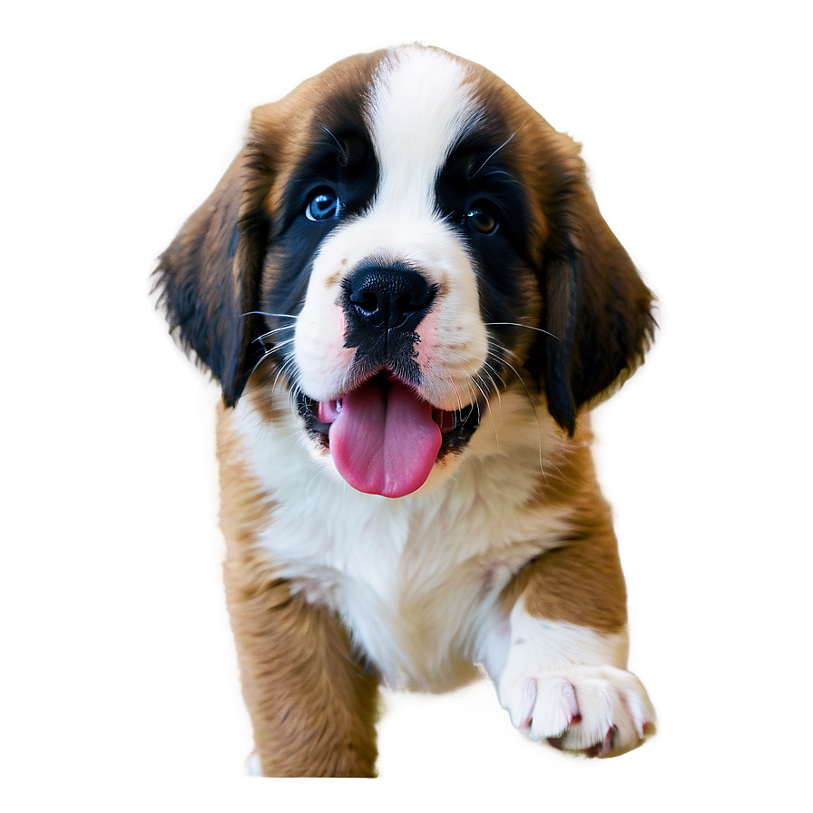 Playful St Bernard Pup Png Hiw74