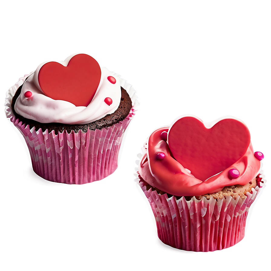 Playful Valentine's Day Cupcakes Png Gcj77