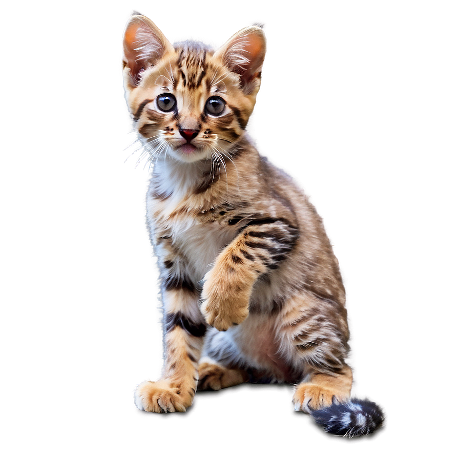 Playful Wildcat Kitten Png 06132024