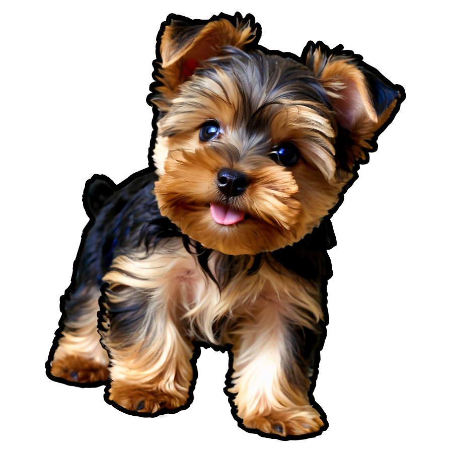 Playful Yorkie Puppy Png 06242024